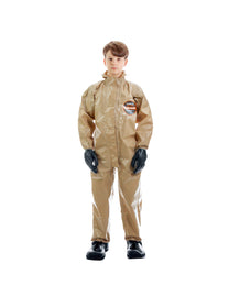 Front view of a child wearing the HAZ-SUIT HAZMAT Suit