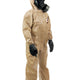 Child wearing the CM-7M gas mask with the HAZ-SUIT HAZMAT Suit