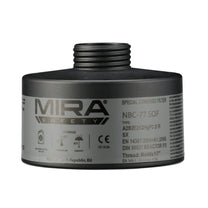 NBC-77 SOF gas mask filter on white background