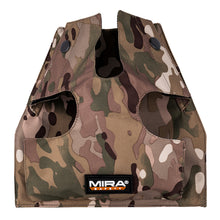 Front view of the MIRA Safety MB-90 MOLLE Pouch, without a PAPR installed, in MIRACAM