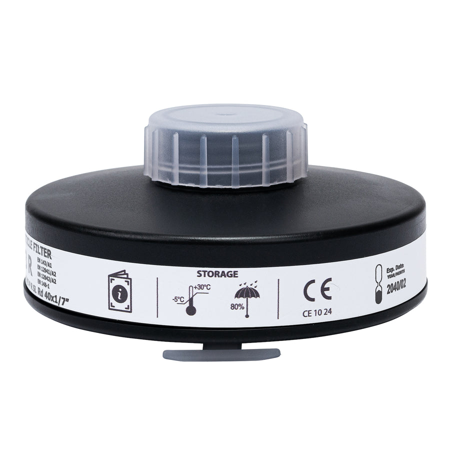 Side view of the ParticleMax P3 Respirator Filter