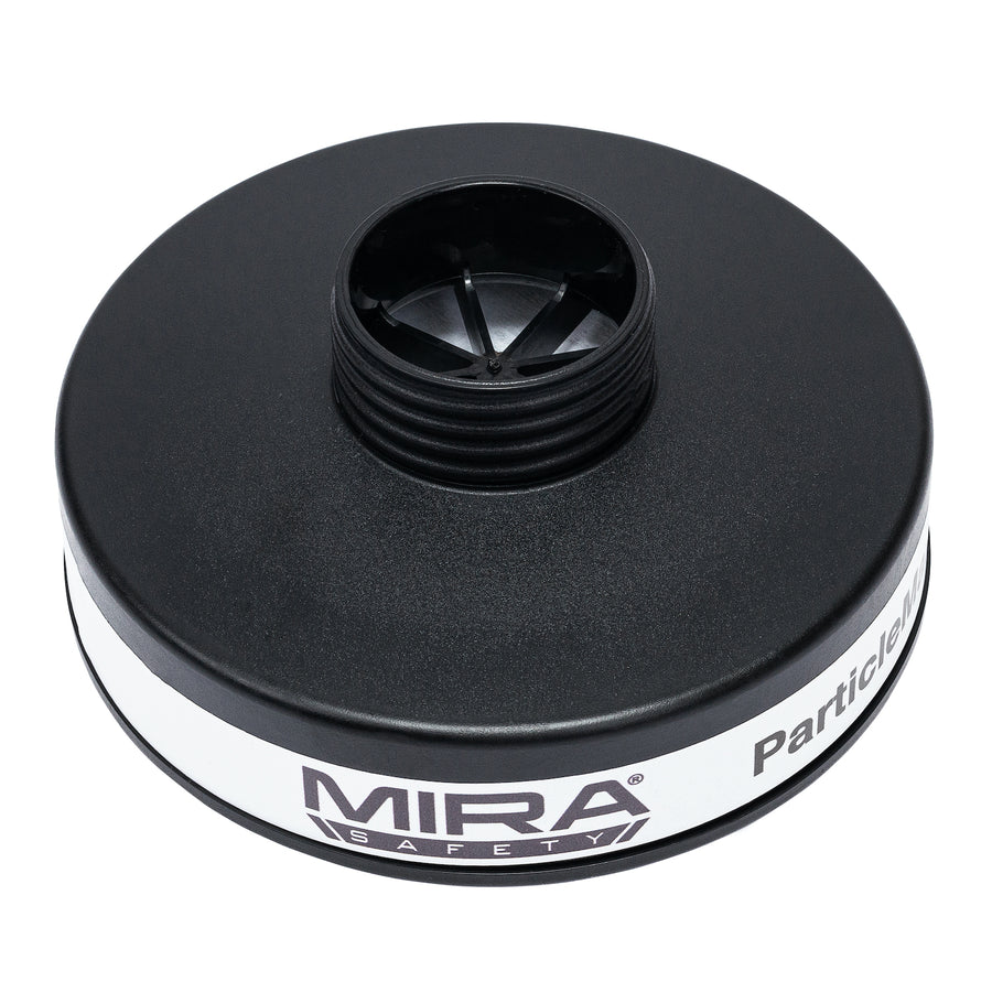 Top angle view of the P3 particle filter