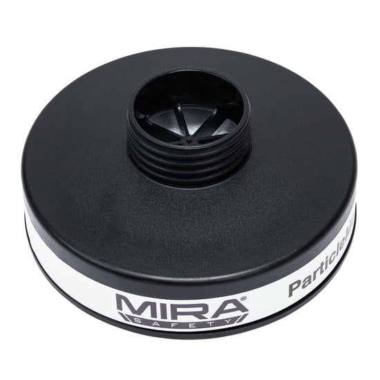 Top angle view of the P3 particle filter