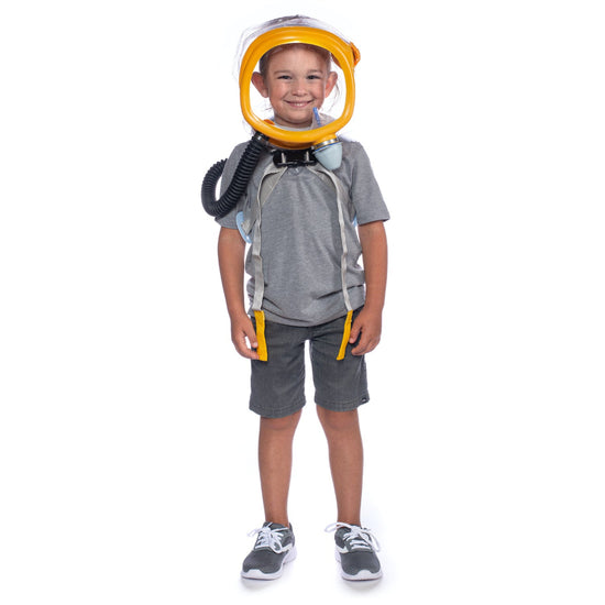 Front shot of a child wearing the MD-2 Kid's Gas Mask