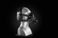 Side profile of the Tactical Air-Purifying Respirator mask (TAPR) with a head harness