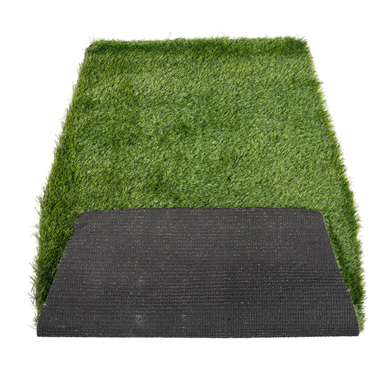 Top view of the artificial grass of the CBRN Animal Ark Dog Gas Mask 
