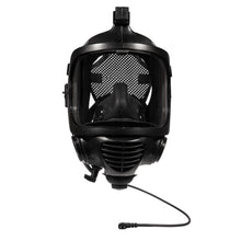 MIRA Safety Gas Mask Microphone connected to a CM-6M Tactical Gas Mask 
