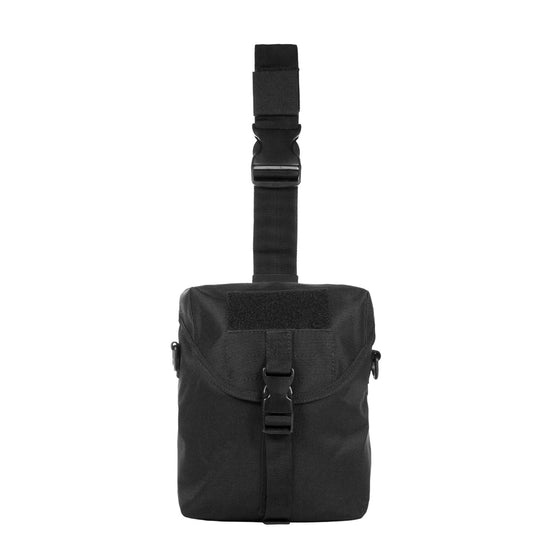Drop leg gas mask pouch included in the MIRA Safety Nuclear Survival Kit 