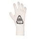 Back of hand view of the MIRA Safety HAZ-GLOVES butyl glove liner
