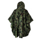 Back of M4 CBRN Military Poncho in the M-MDU-10 color scheme 