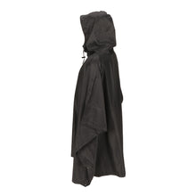 Side shot of the M4 CBRN Military Poncho in black