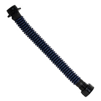Blue Corrugated Breathing Hose Straight View