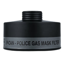 P-CAN Police Gas Mask Filter bottom view without cap