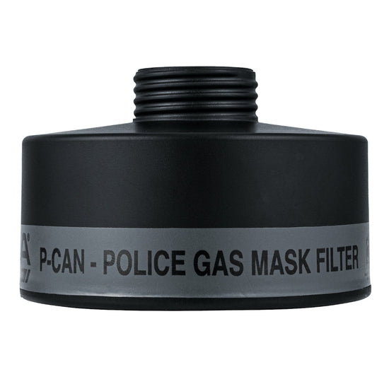 P-CAN Police Gas Mask Filter bottom view without cap