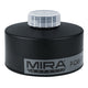 P-CAN Police Gas Mask Filter front view with MIRA Safety logo