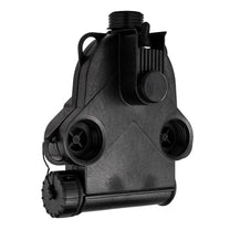 MIRA Safety powered air purify respirator (PAPR) three quarter view with battery compartment 