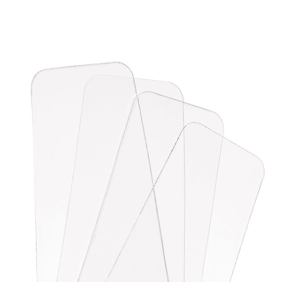 Four layer PROFILM gas mask visor protector on white background