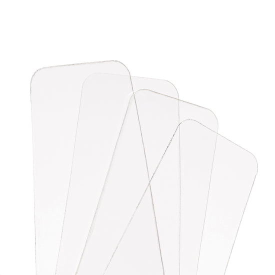 Four layer PROFILM gas mask visor protector on white background